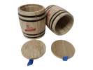 Yakimoto 2-Pack Mini Wood Canisters Set