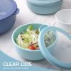8 Piece Nesting Mixing Bowl with Lids Set