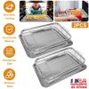 2Pcs Stainless Steel Air Fryer Basket Tray 15.35x11.61in