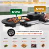 2 in 1 Electric & Smokeless Non-Stick Hot Pot with BBQ Grill Cooker