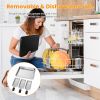 1500W - 2 in 1 Electric Indoor Grill  with Removable Plate 5 Temperature Control 3 Small Trays Dishwasher Safe