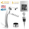 3Pcs Stainless Steel Corkscrew Bottle Opener Set
