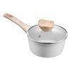 1.5 QT Nonstick Saucepan with Tempered Glass Lid with Detachable Handle