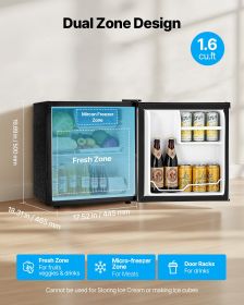 1.6 Cu.Ft, Single Door Mini Fridge