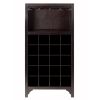 Ancona Modular Wine Cabinet with Glass Rack, Holds 20-Bottles