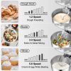 VEVOR  7.4 Qt Stainless Steel Bowl 660W Electric Stand Dough Mixer with  6 Speeds, LCD Screen, Tilt-Head & Dough Hook