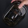Bento Box Double Layer Lunch Box with Removable Stainless Steel Tray, Leakproof & Microwave Safe