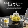 800ml electric  glass kettle with stainless steel filter