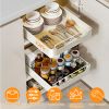 Carbon Steel Pull Out Cabinet Organizer 11.93"Wx16.61"Dx2.2 inch