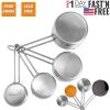 4Pcs Stainless Steel Measuring Utensils