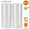 2 Rolls of Vacuum Sealer Bags, 10.82 inch x 49 ft