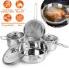 Stainless Steel Fast Even Heat Induction Cookware Set