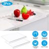 Clear Acrylic Kitchen Non-Slip Transparent Cutting Board with Counter Lip