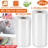 2 Rolls of Vacuum Sealer Bags, 10.82 inch x 49 ft