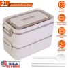 3 Stackable Bento Food Box with Chopsticks  & Spoon
