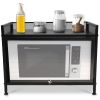 Bakers Rack Carbon Steel Microwave Stand and Storage