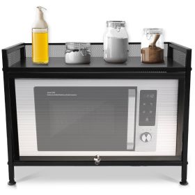Bakers Rack Carbon Steel Microwave Stand and Storage