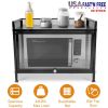 Bakers Rack Carbon Steel Microwave Stand and Storage