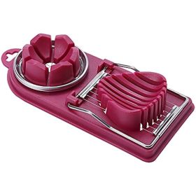 2 in 1 Stainless Steel Wire Egg Slicer with for Hard Boiled Eggs