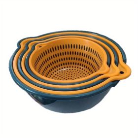 Plastic Double Layered Food Strainer Baskets