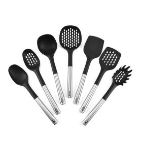 7 Pcs Stainless Steel Handle Silicone Utensil Set