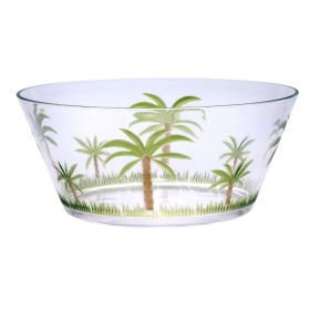 Palm Tree Acrylic Serving Bowl