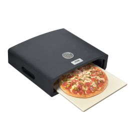 Portable Pizza Oven with Pizza Stone, Black