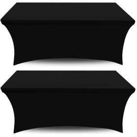 4FT Stretch Spandex Fitted Covers for Rectangle Tables