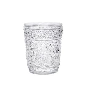 Set of 4 (13oz) Paisley Acrylic Glasses Drinking Glasses