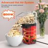 8 Cup Hot Air Popcorn Maker with Measure Cup And Butter Warmer