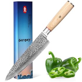 8 Inch Japanese Damascus Chef Knife with Pakkawood Handle