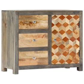 vidaXL 29.5x12x24 IN. Solid mango wood, Side Cabinet