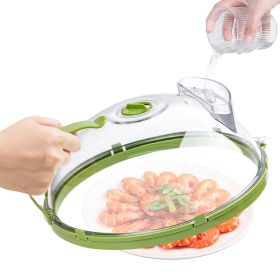 Transparent Microwave Covers for Food Splatter Guard with Handle, Adjustable Steam Vents