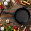 3Pcs Pre-Seasoned Cast Iron Skillet Set
