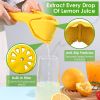 Effortless Hand Lemon Juicer with Sideways Pivot, Fold Flat Design