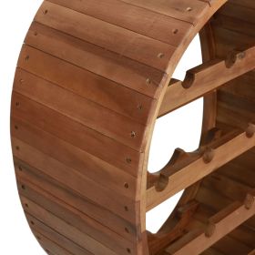 vidaXL  Solid Acacia Wood Wine Rack, holds 13 Bottles