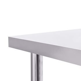 vidaXL Stainless Steel Kitchen Work Table 39.4 x 23.7 x 33.5 inches