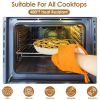 9Pcs Nonstick Cookware Set With Detachable Handles & Tempered Glass Lids