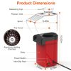 8 Cup Hot Air Popcorn Maker with Measure Cup And Butter Warmer