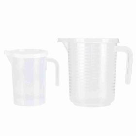 0.5L/1 L Clear Plastic Measuring Cups with Lid