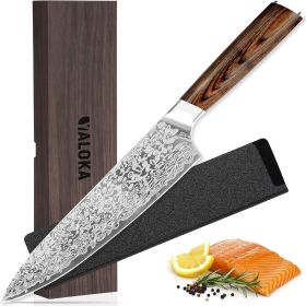 YALOKA 7.8 inch Japanese Vanadium Steel Chef Knife with Rosewood Handle