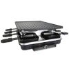Raclette Desktop Non-Stick Reversible Electric Indoor Griddle with 8 pans