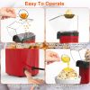 8 Cup Hot Air Popcorn Maker with Measure Cup And Butter Warmer