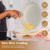 9Pcs Nonstick Cookware Set With Detachable Handles & Tempered Glass Lids