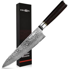 8 Inch KEGANI Japanese Chef Knife, VG10 Damascus Steel with Pakkawood Handle