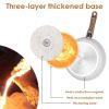 9Pcs Nonstick Cookware Set With Detachable Handles & Tempered Glass Lids