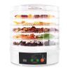 5 Layer Clear Electric Food Dehydrator with Adjustable Thermostat Timer