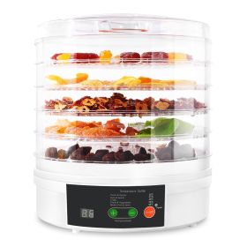 5 Layer Clear Electric Food Dehydrator with Adjustable Thermostat Timer