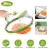 Transparent Microwave Covers for Food Splatter Guard with Handle, Adjustable Steam Vents