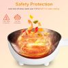Portable Dual Power Non-Stick Hot Pot with Long Handle Steamer & Spatula